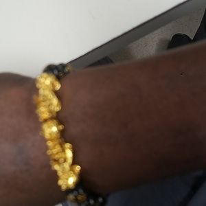 Men chinese  Buddhist  bead bralet.